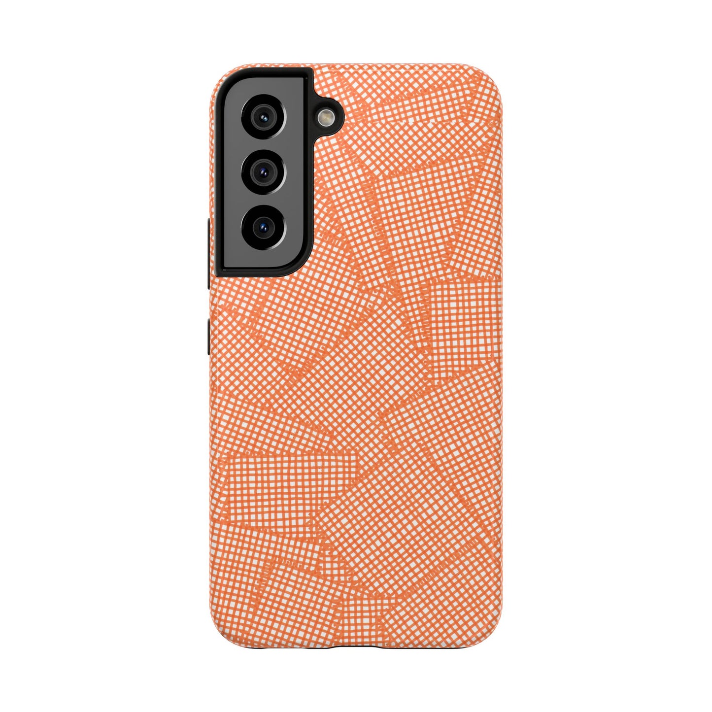 Check Patch Large Orange Phone Case