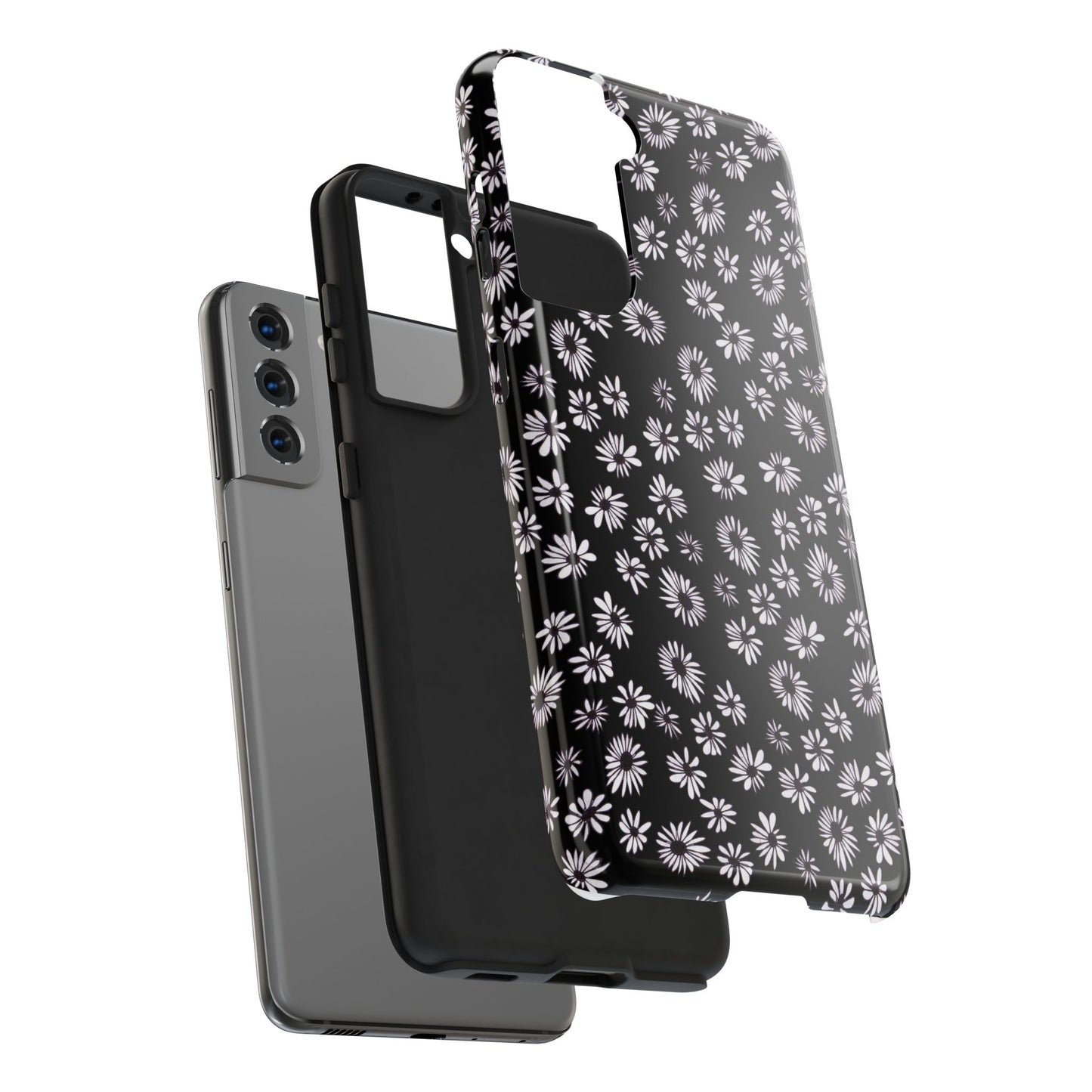 Random Daisy Black / White Phone Case