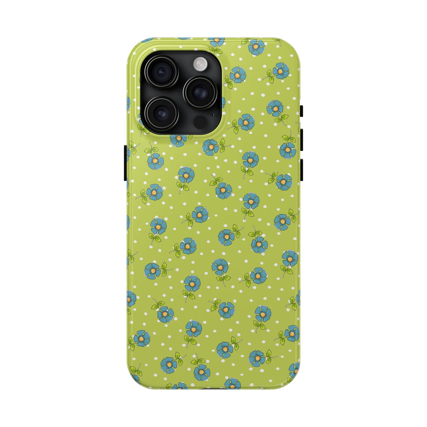 Daisy Dots Green Phone Case