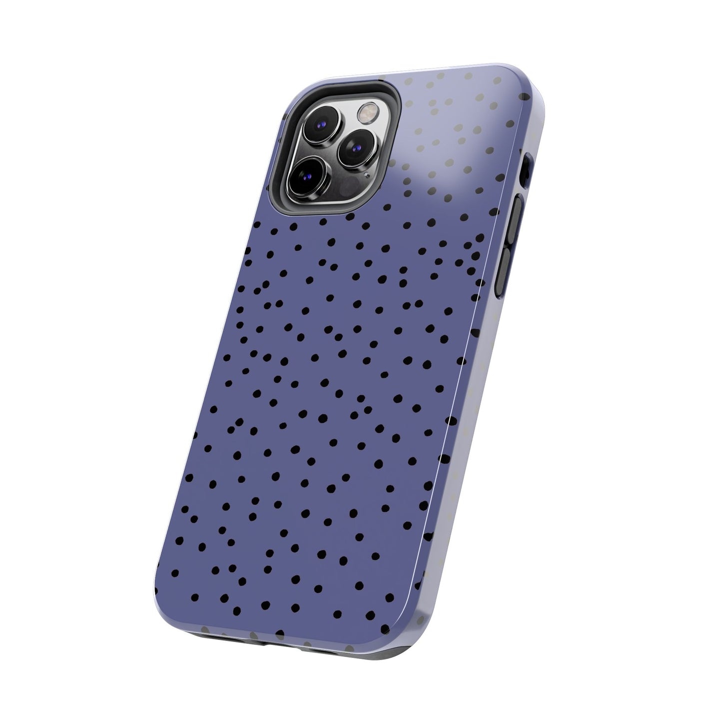 Dinky Dots Blue / Black Phone Case