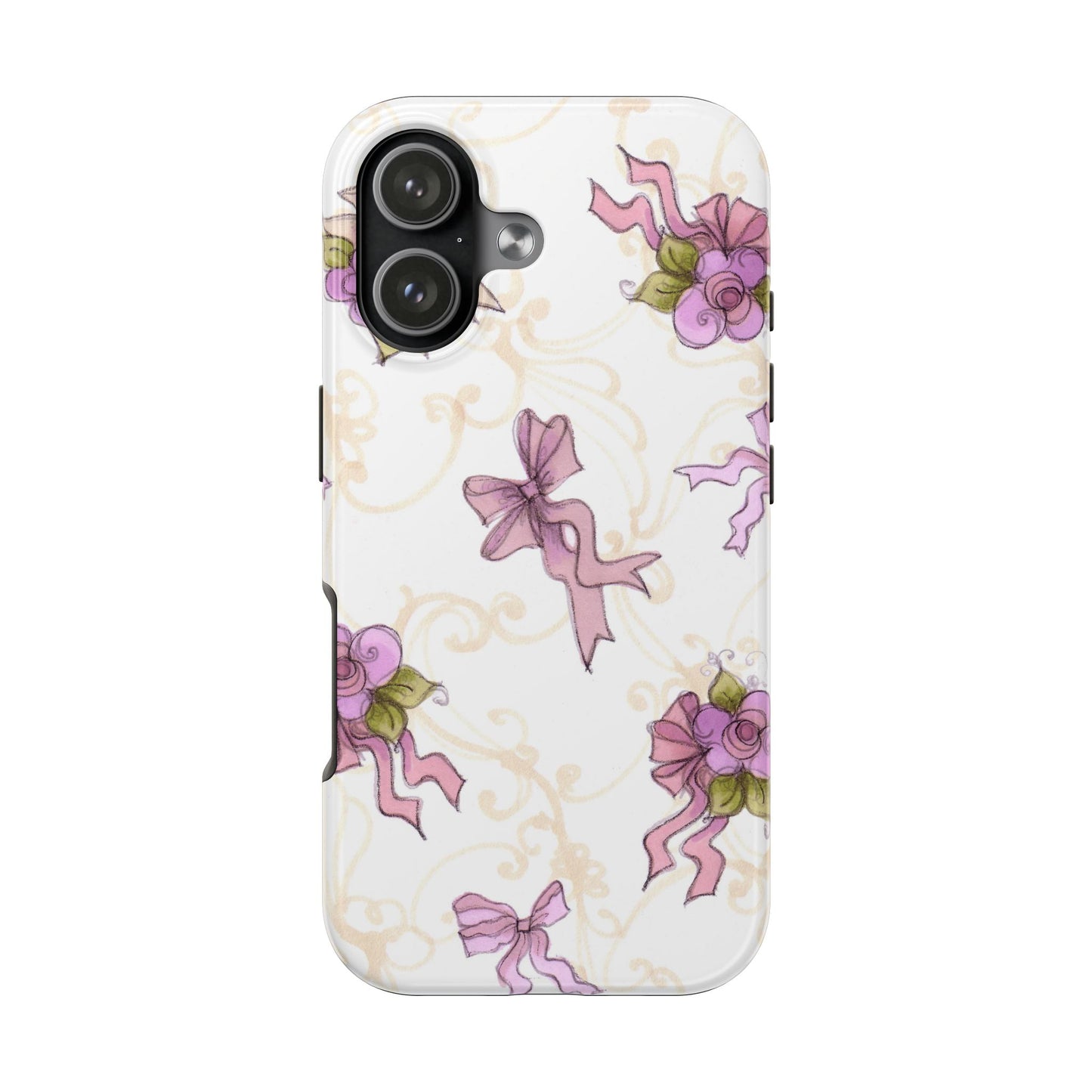 Flower Model Bow Flowers Phone Case