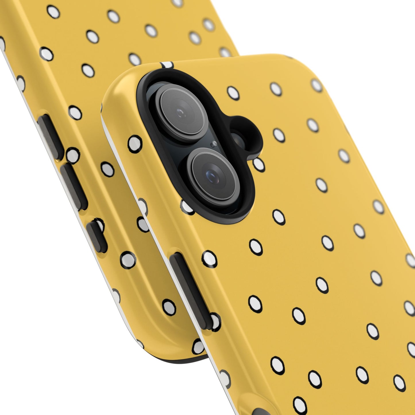 Dots Yellow / White / Black Phone Case