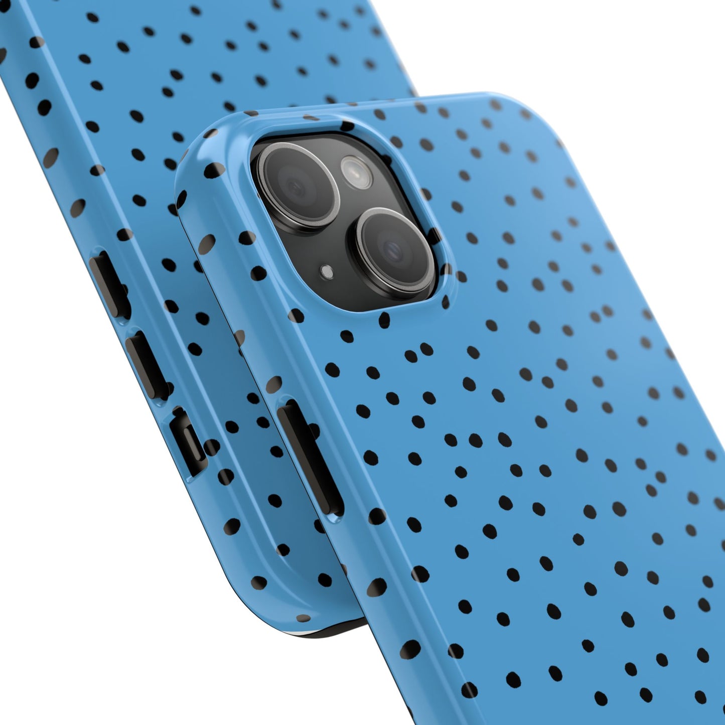 Dinky Dots Turquoise / Black Phone Case