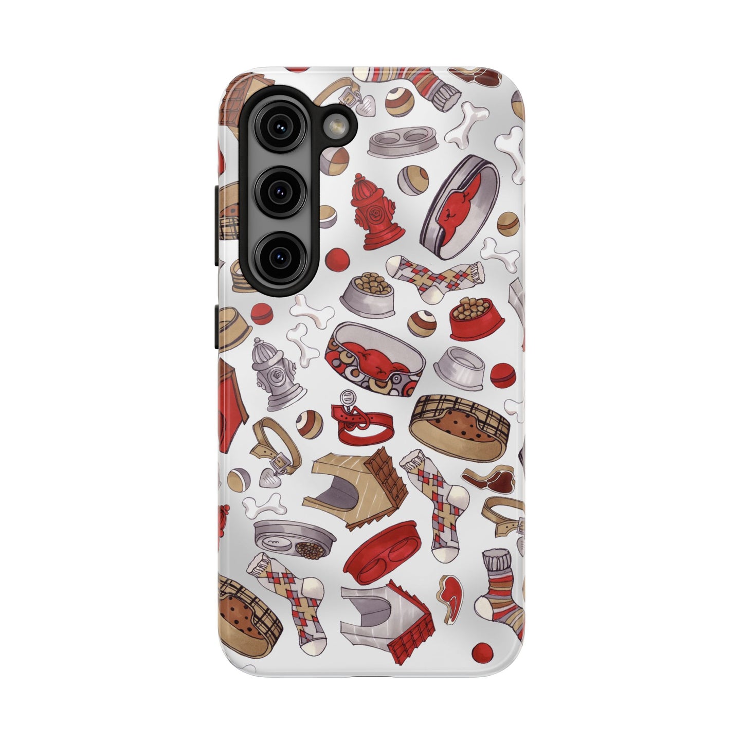 Doggie Stuff Gray Phone Case