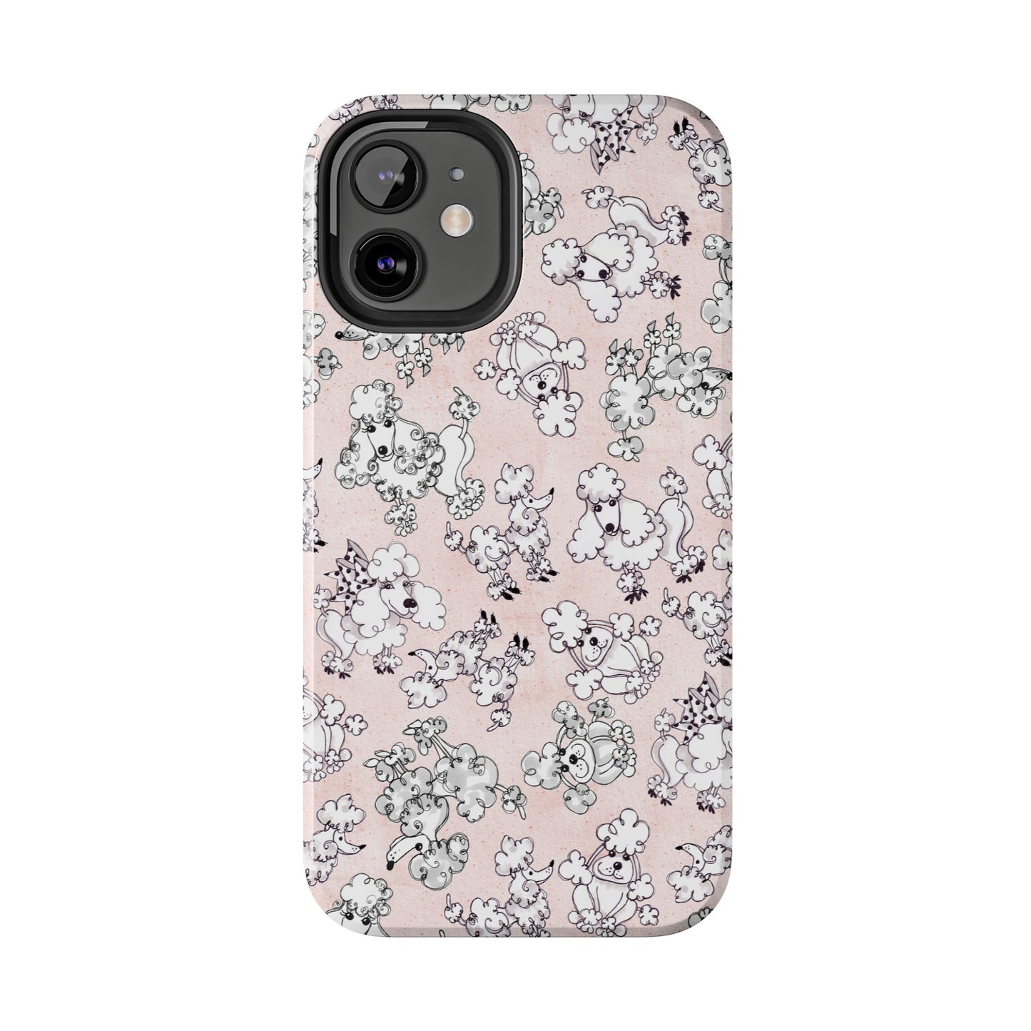 Paris Poodles Pink Phone Case