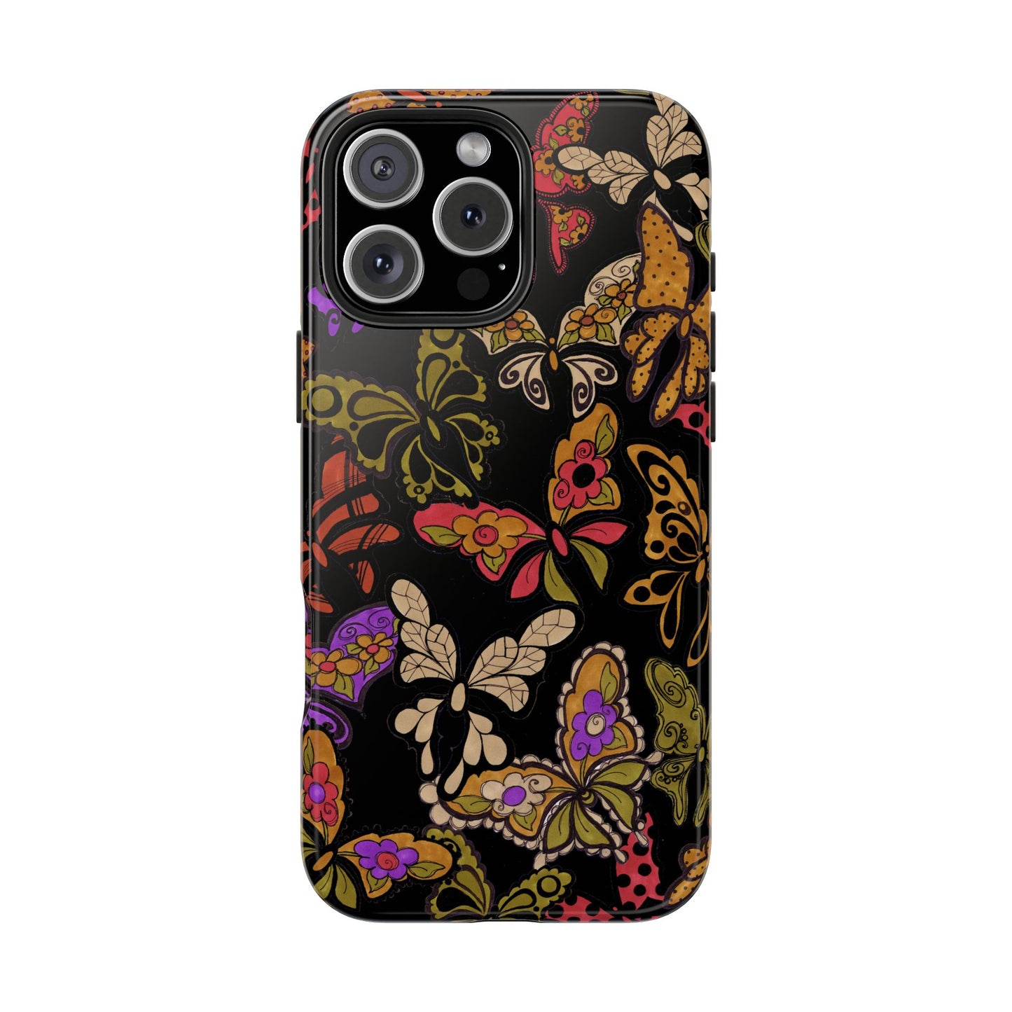 Flighty Black Phone Case