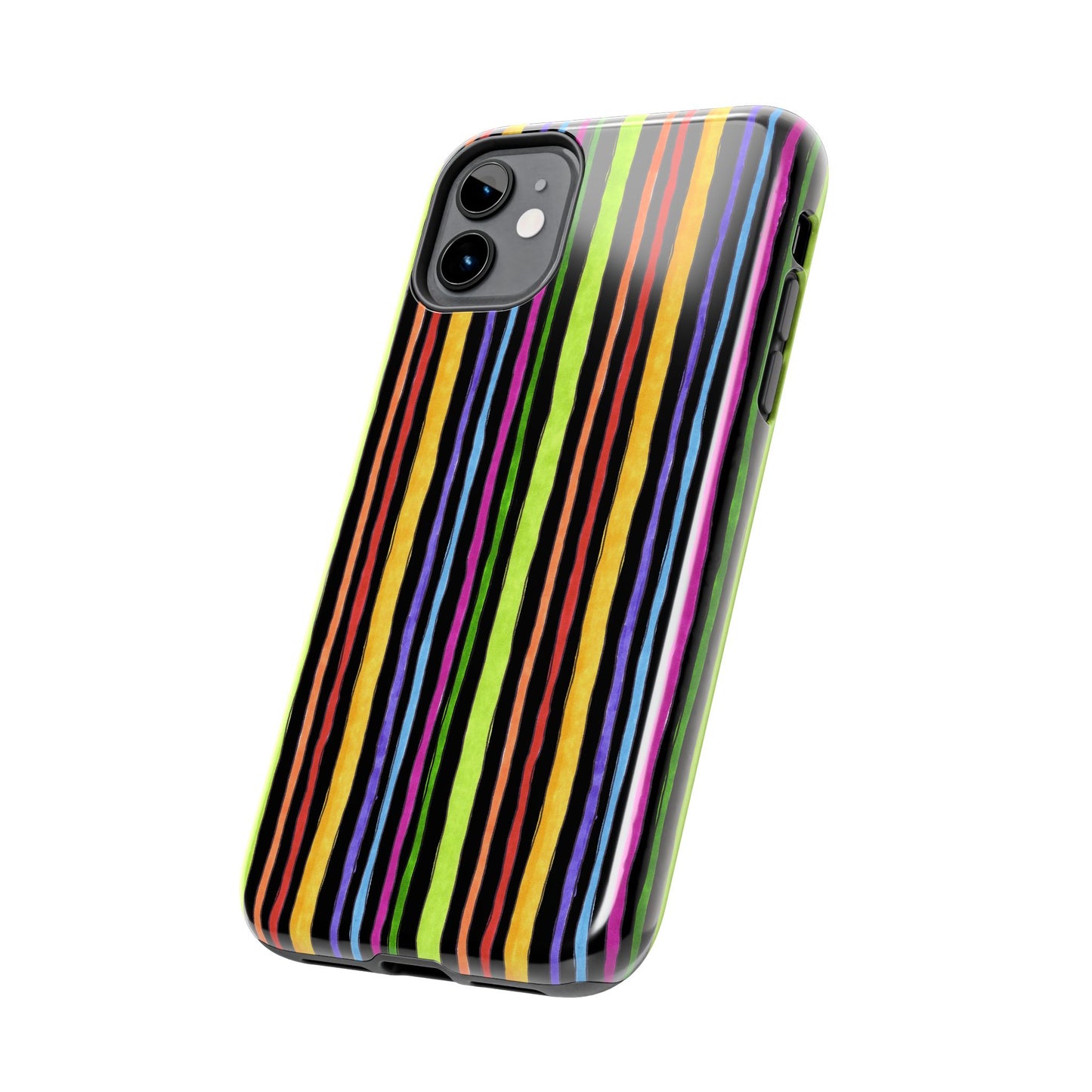 Stripe Fancy Black Phone Case