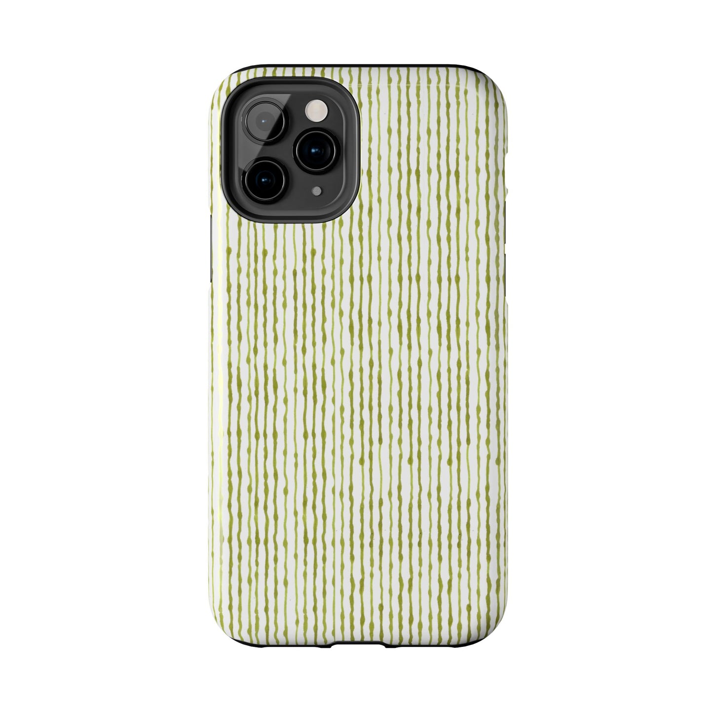 Faux Seersucker White / Green Phone Case