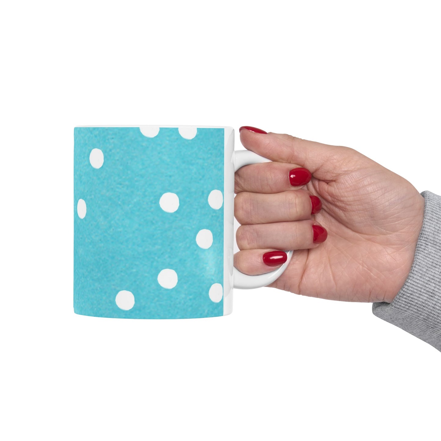 Big Dots Turquoise Cup