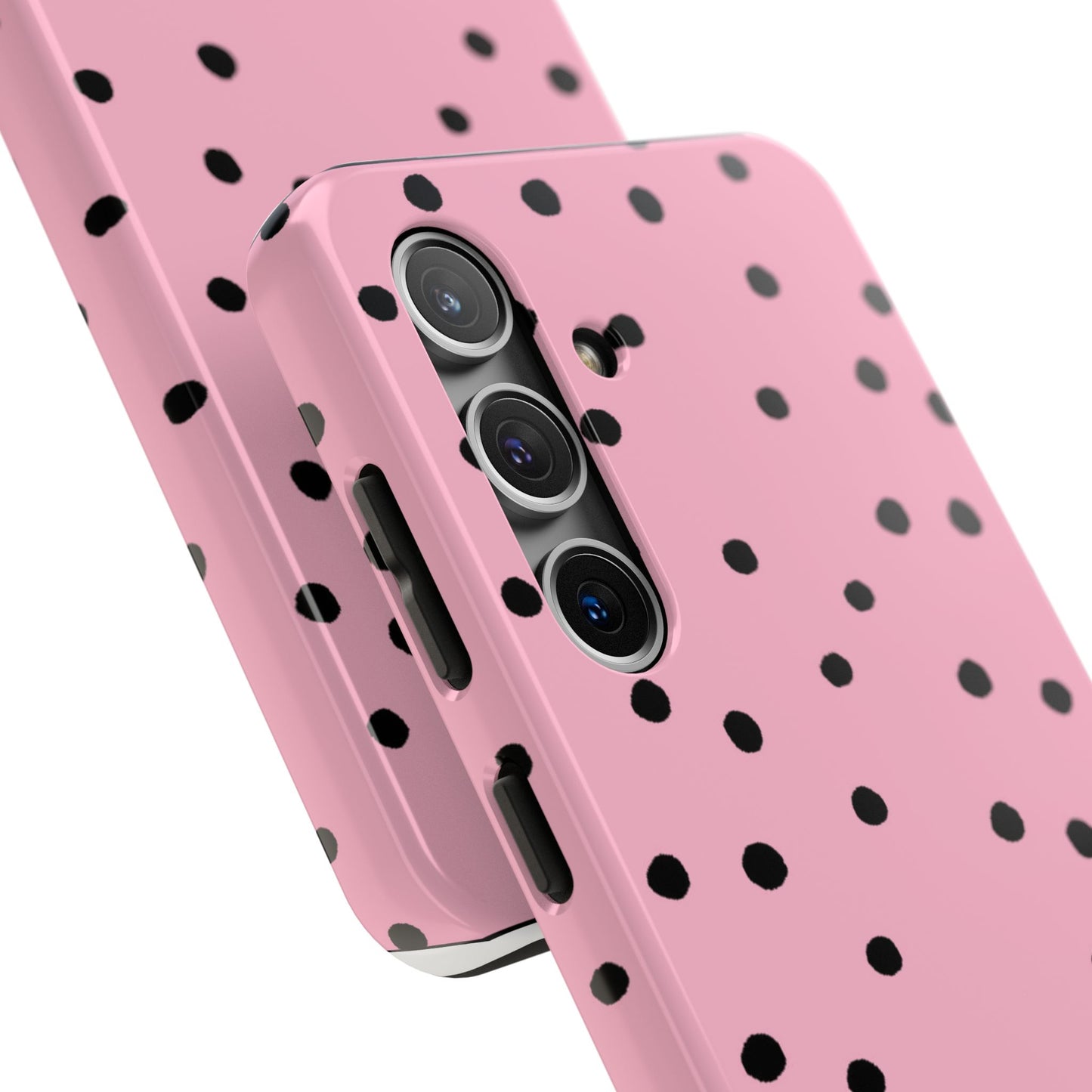 Dinky Dots Pink / Black Phone Case
