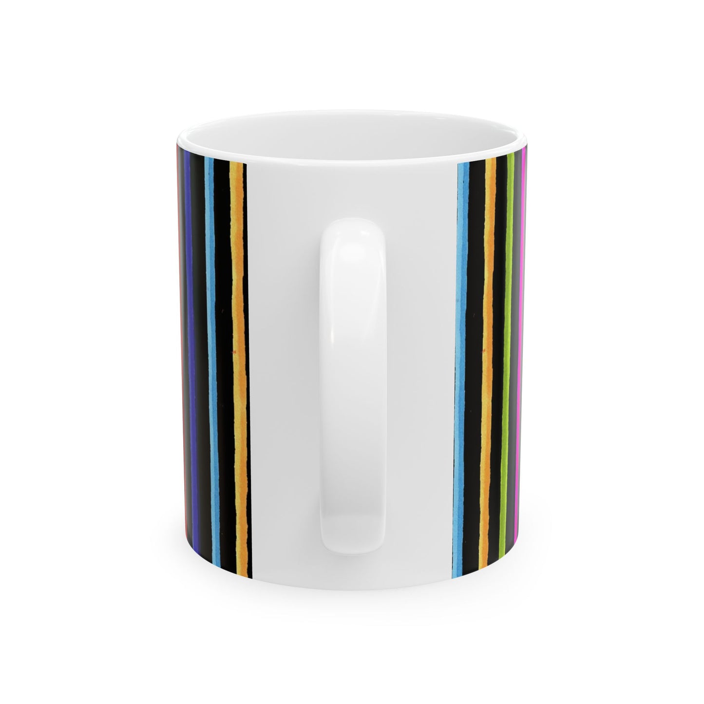 Happy Stripe Black Cup