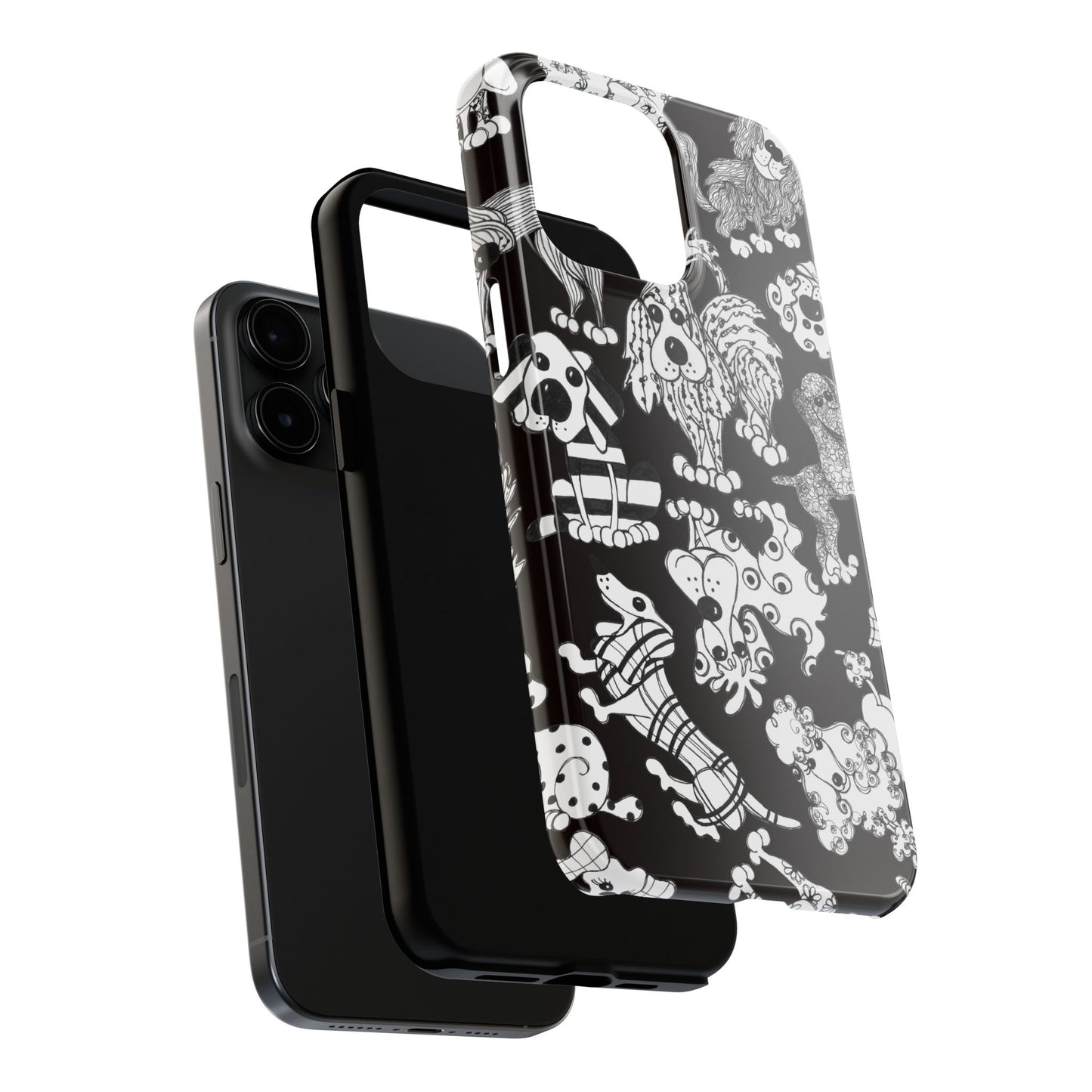 Dear Doggies Black Phone Case