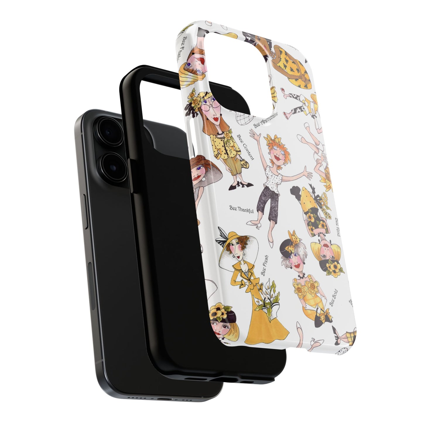 Bee Tossed White Phone Case