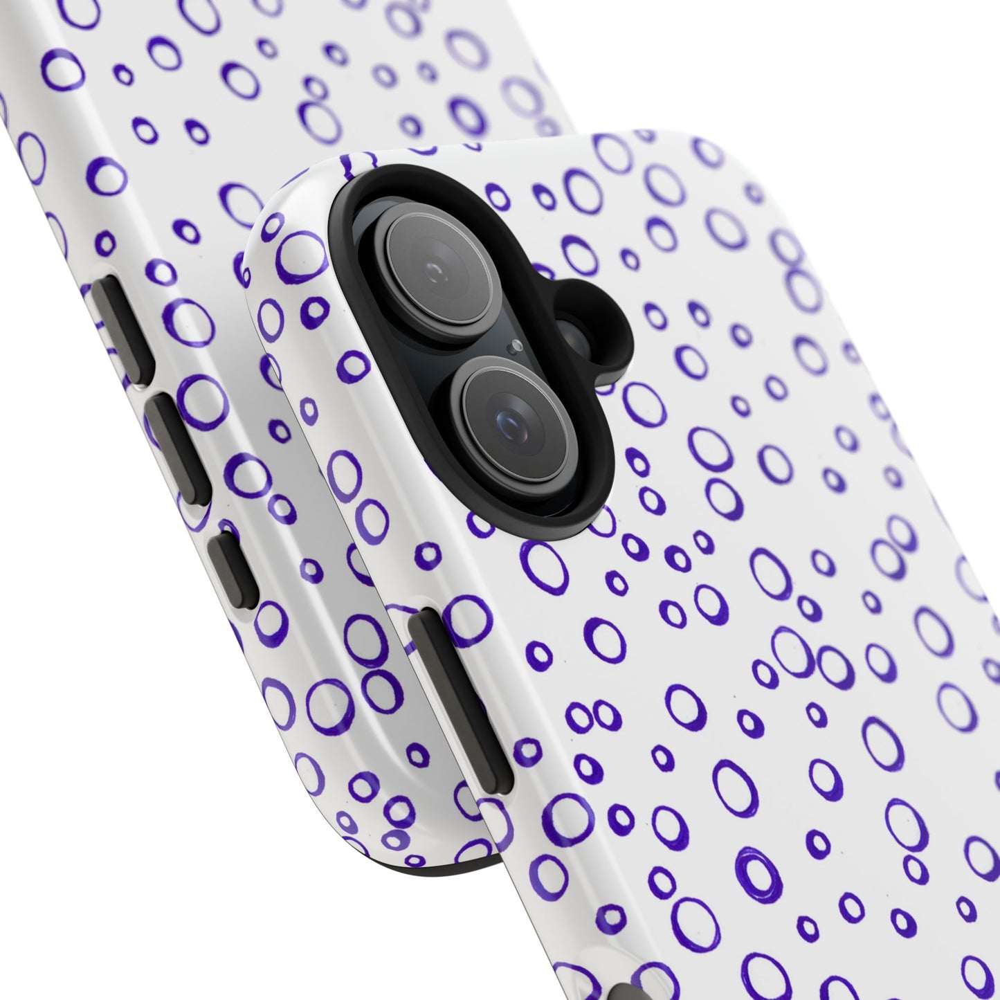 Blue See Through Dots Phone Case