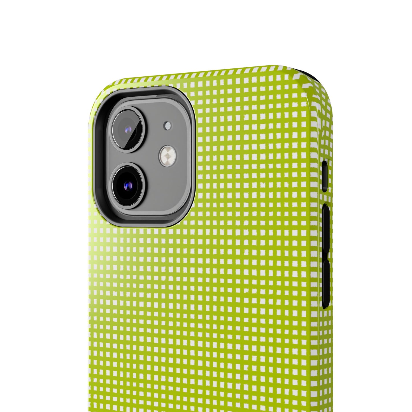 Chipper Check Lime Phone Case