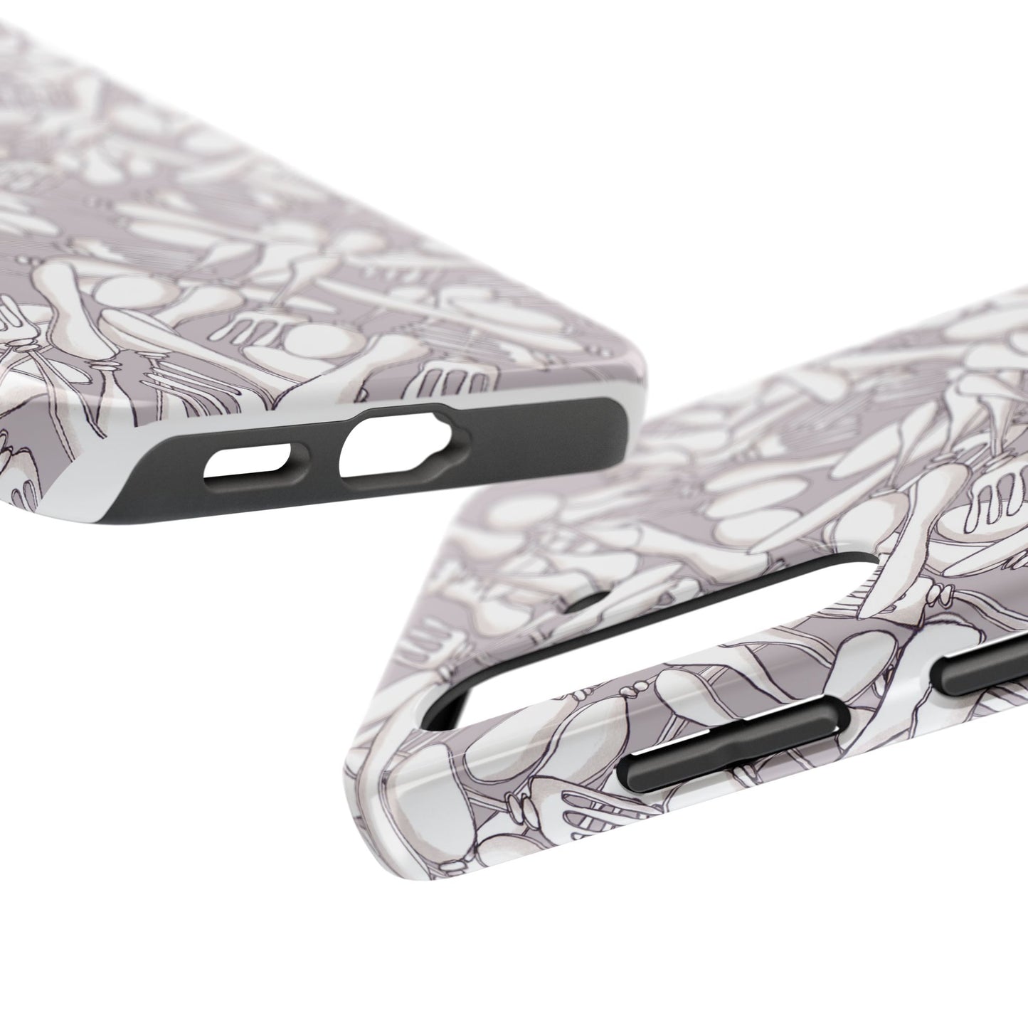 Silverware Wars Silver Phone Case