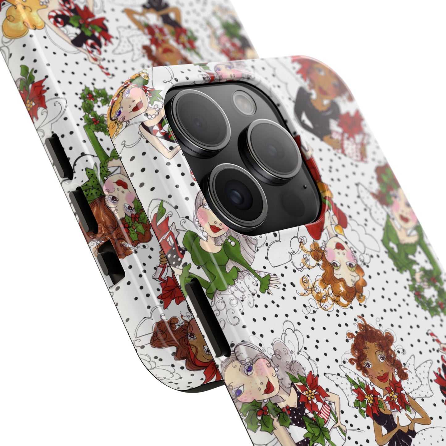 Fairy Toss White / Black Phone Case