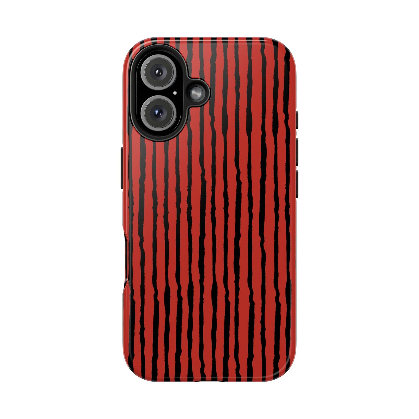 Sorta Stripe Red / Black Phone Case
