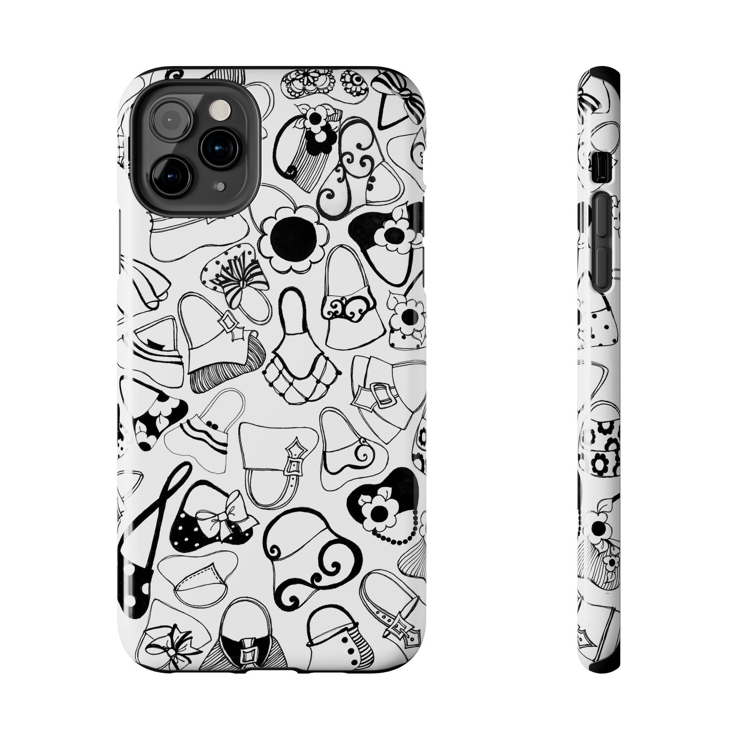 Handbags White / Black Phone Case