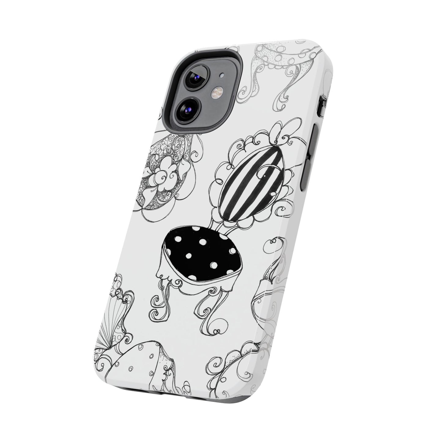 Bistro Chairs White Phone Case