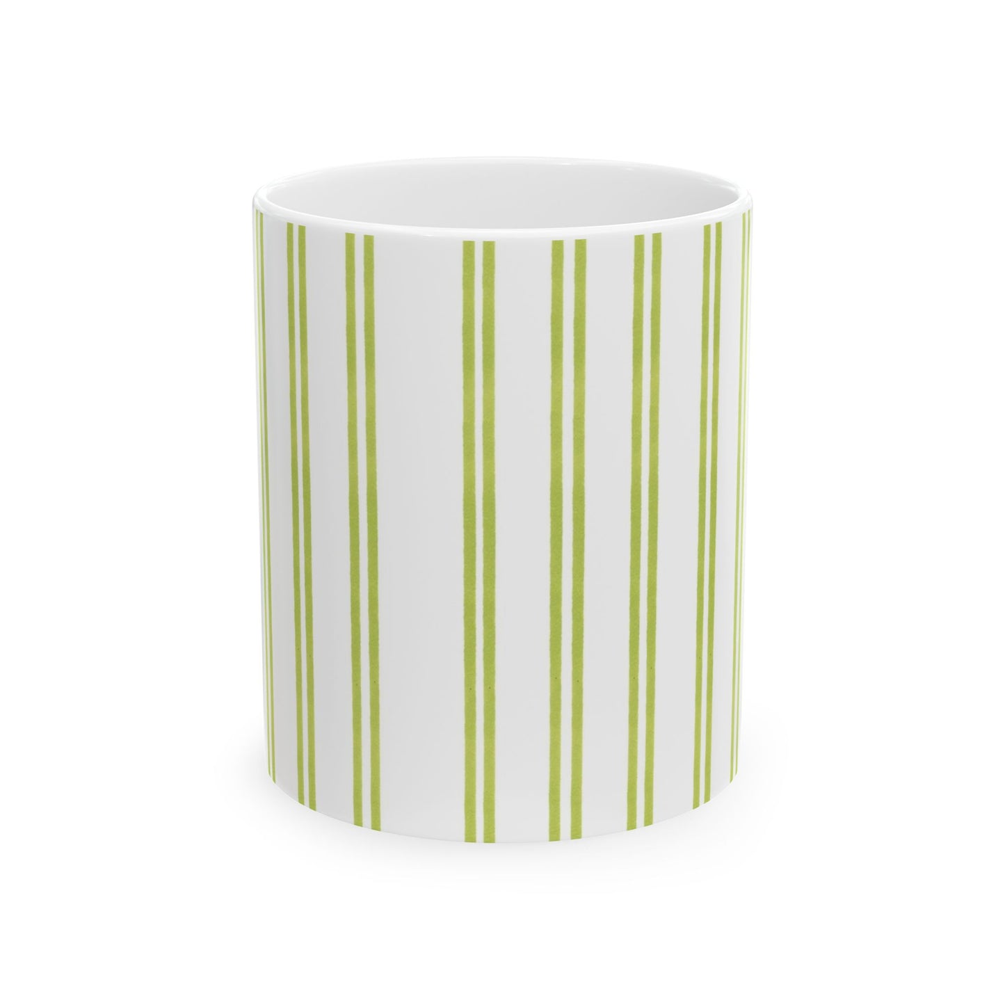 Green Double Stripe Cup