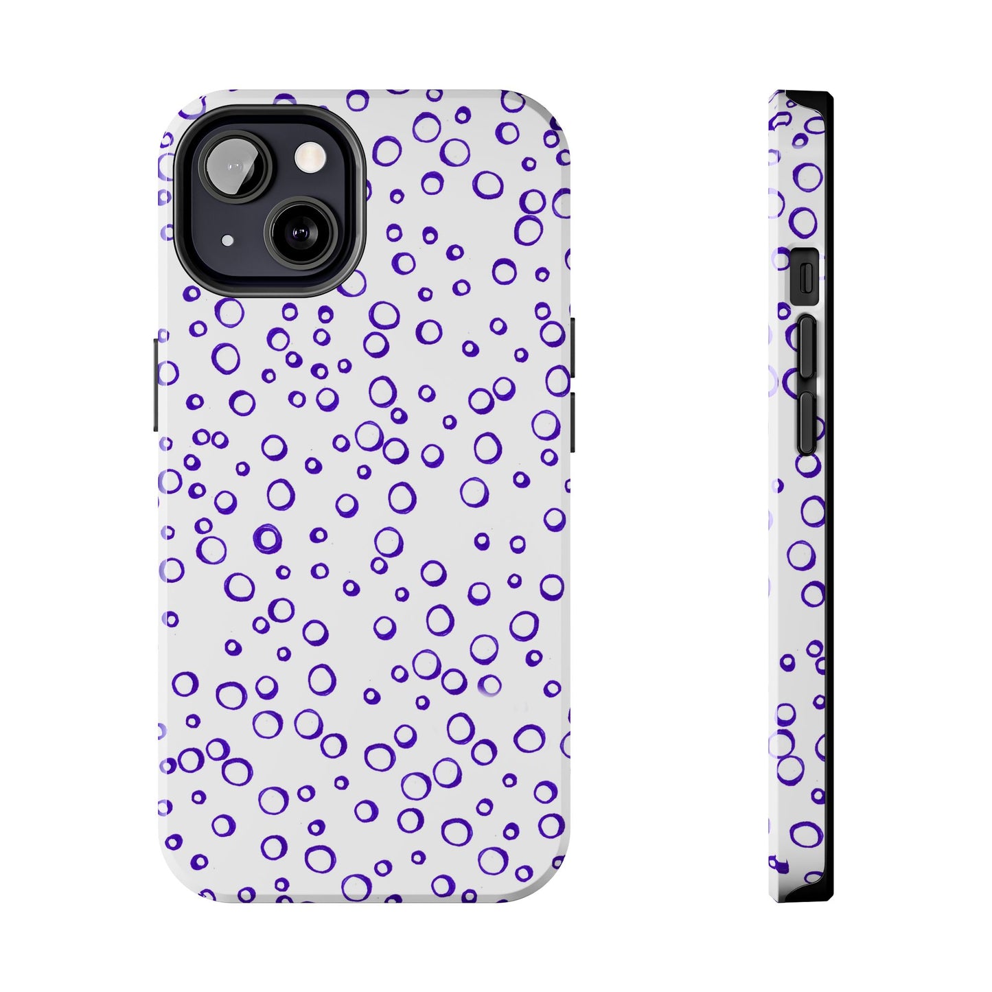 Blue See Through Dots Phone Case
