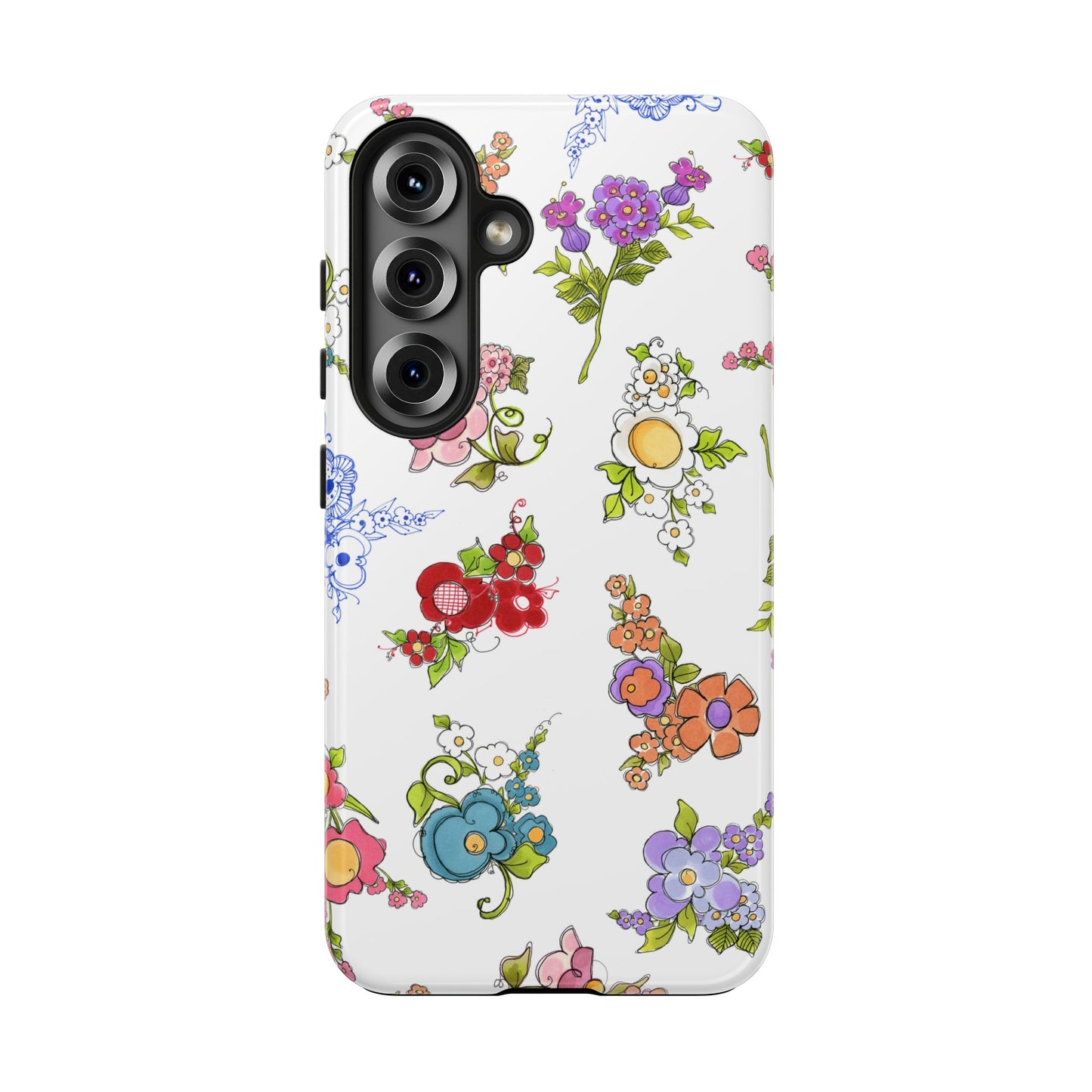 Mixed Bouquets White Phone Case