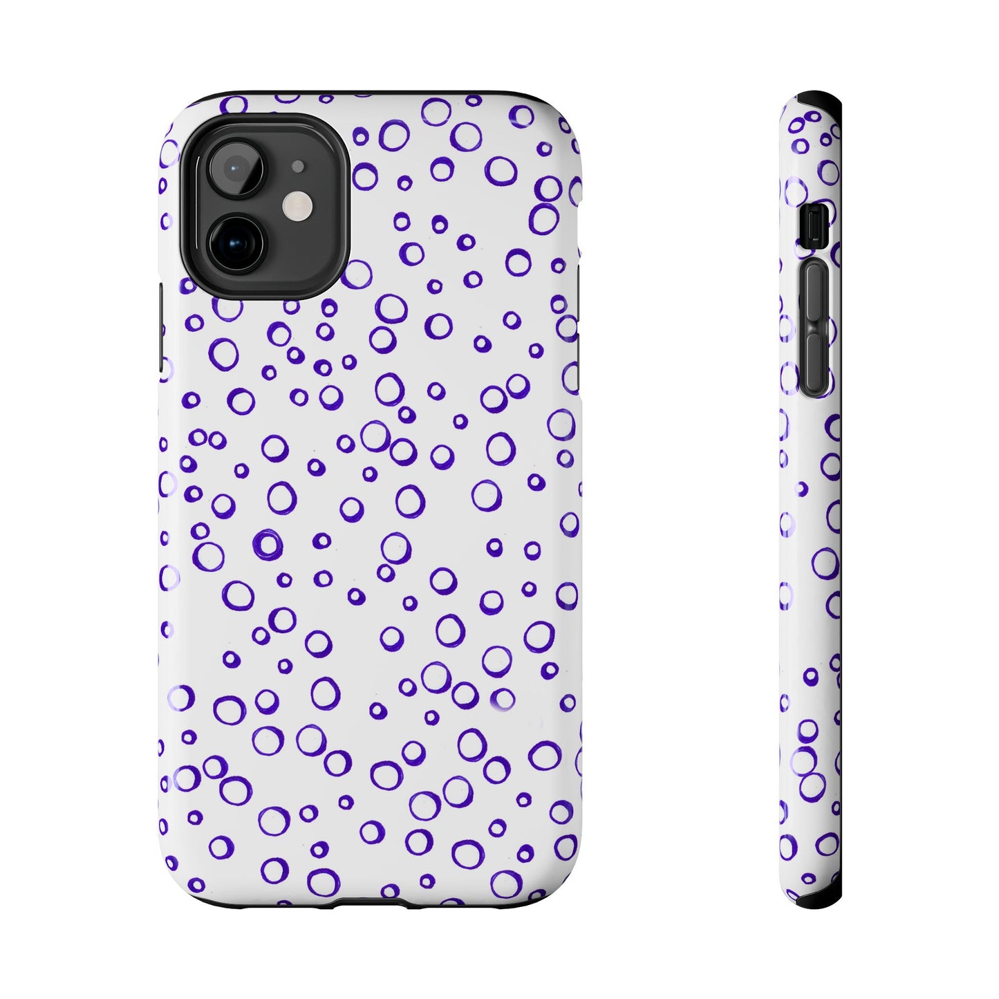 Blue See Through Dots Phone Case