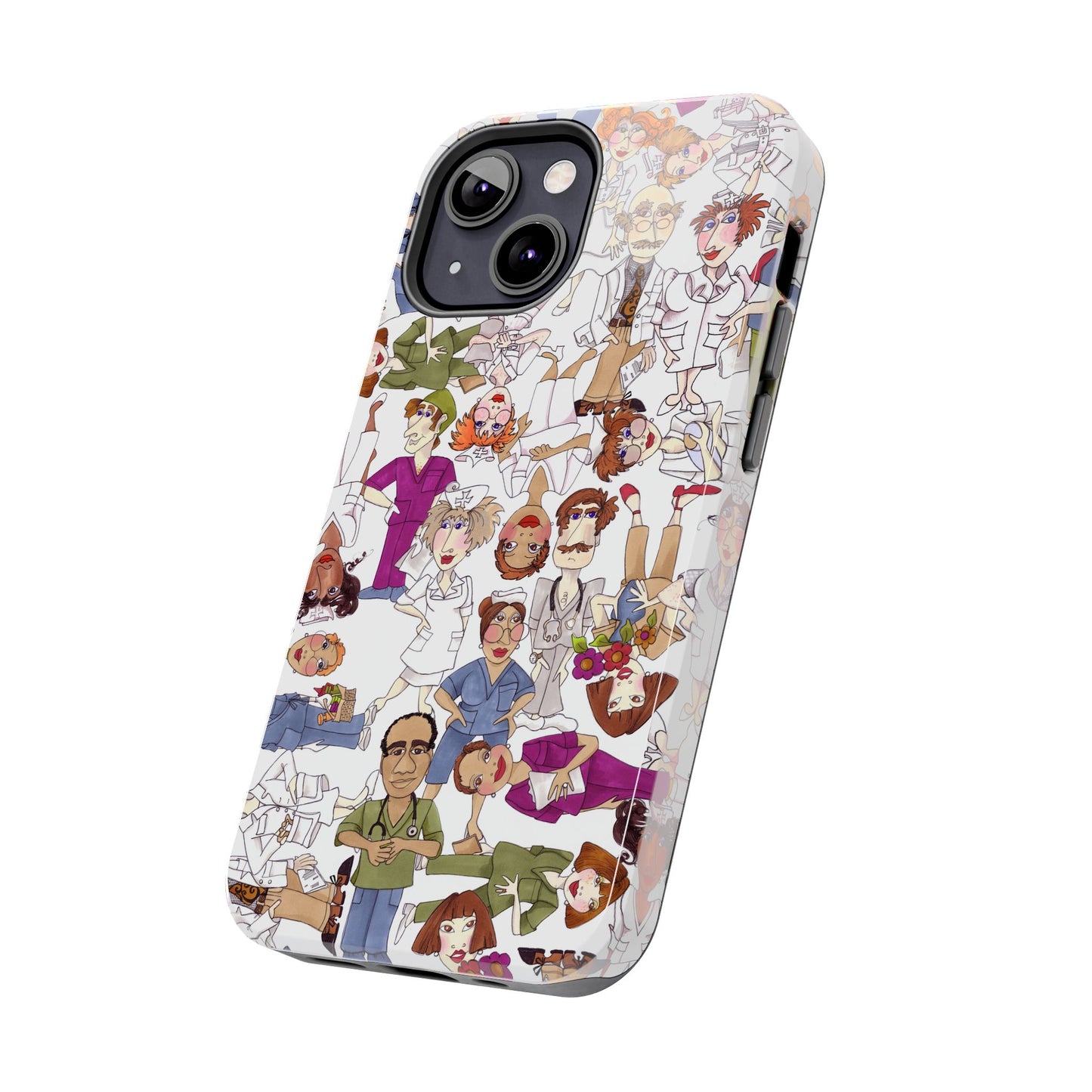 Diverse Nurse White Phone Case