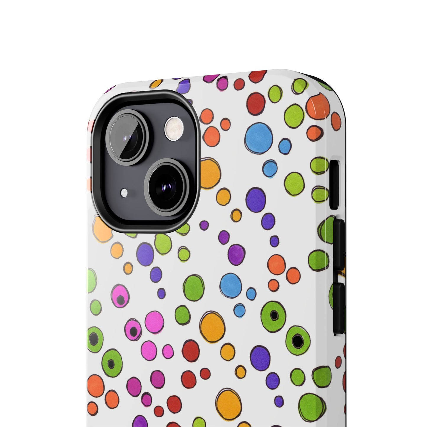 Dog Dots White / Multi Phone Case