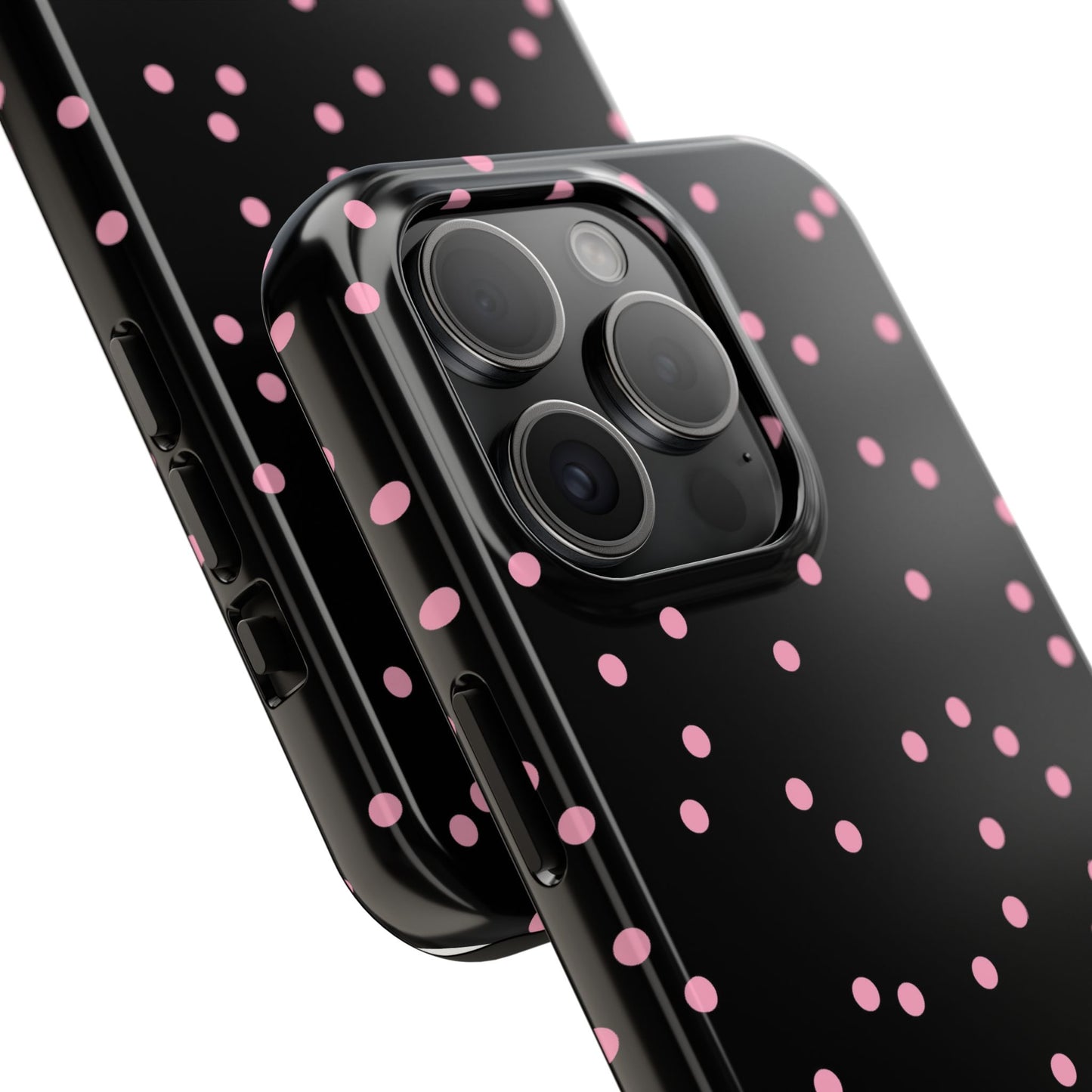 Space Dots Black / Pink Phone Case