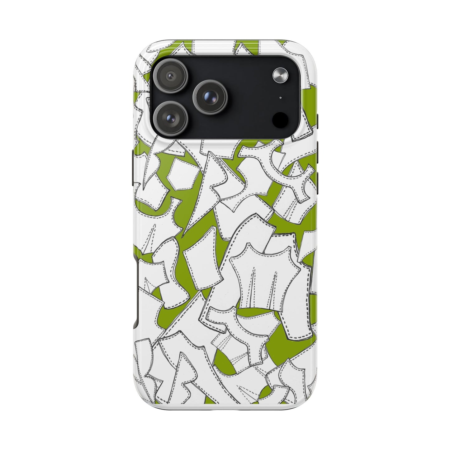 Pattern Pieces Chartreuse Phone Case