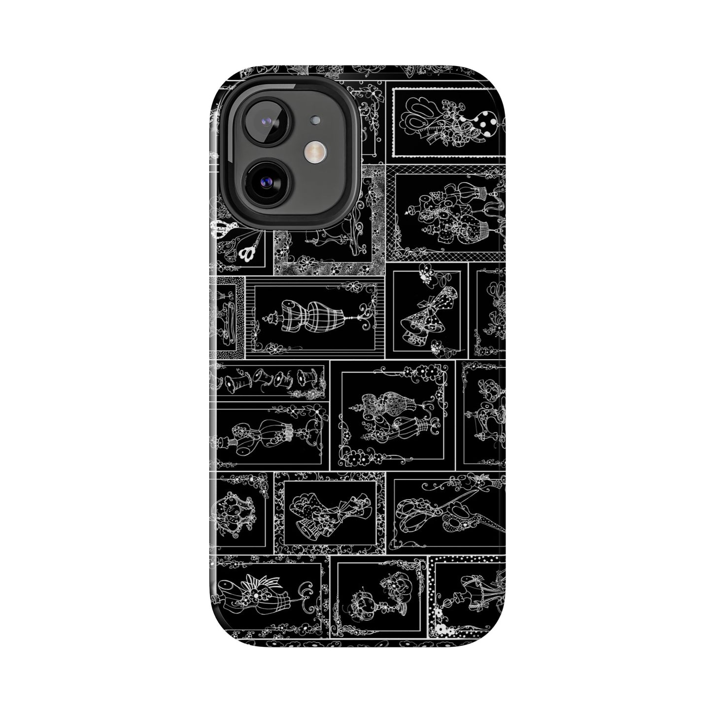 Sew Fancy Black Phone Case