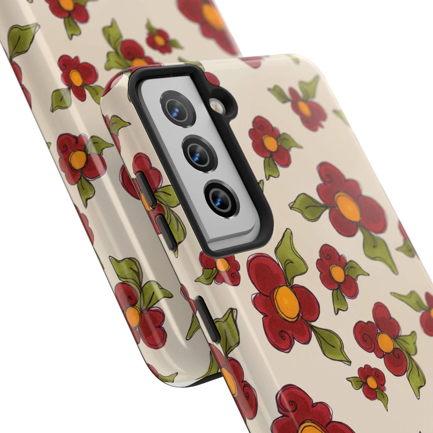 Chili Pepper Daisies Phone Case