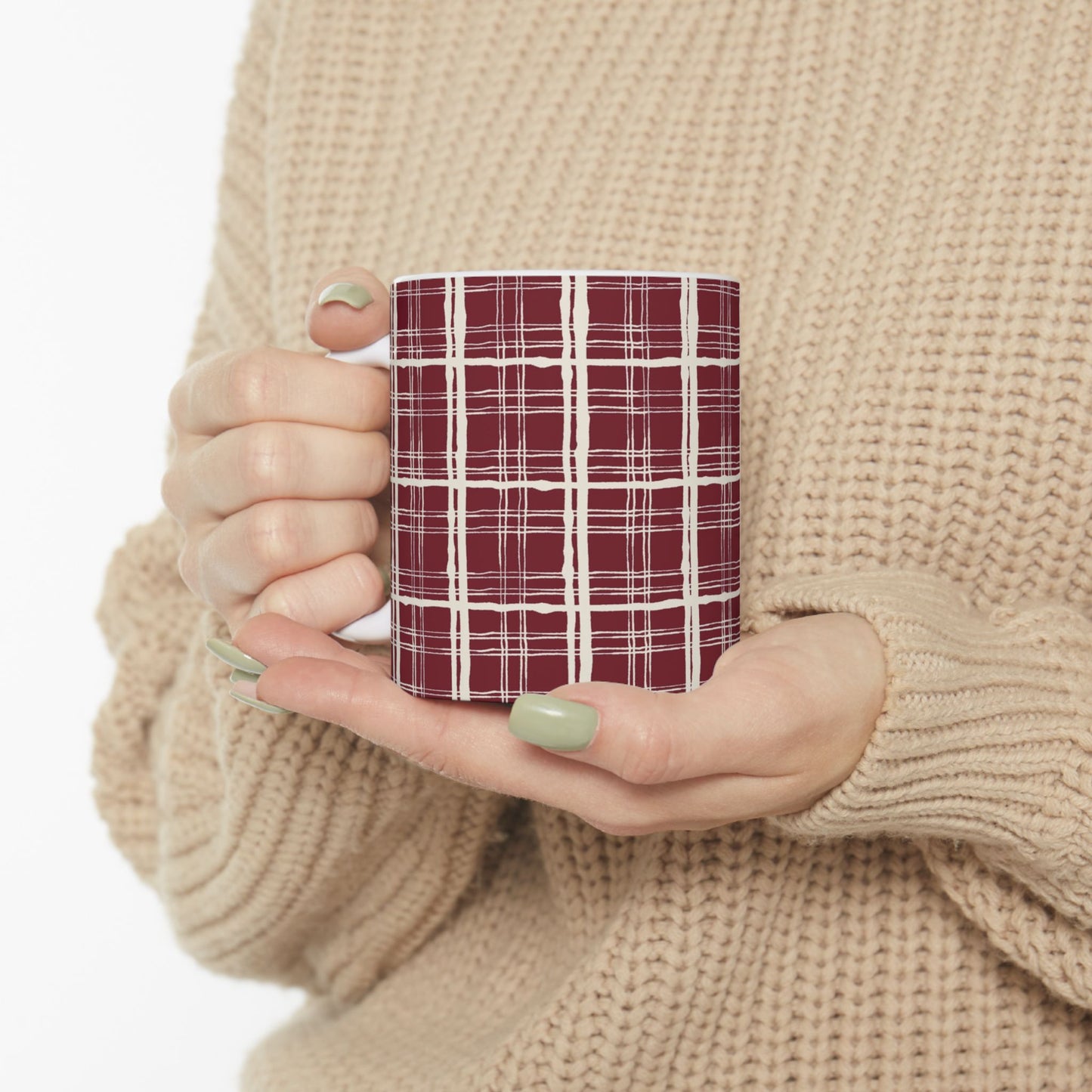 Red Plaid Cup