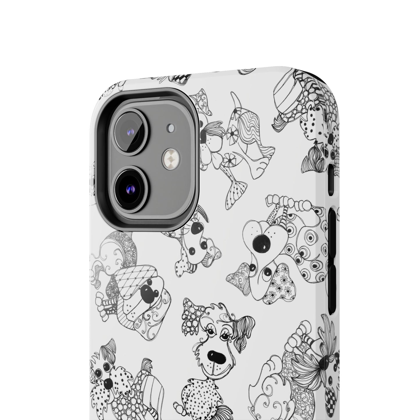 Doodle Dogs White Phone Case