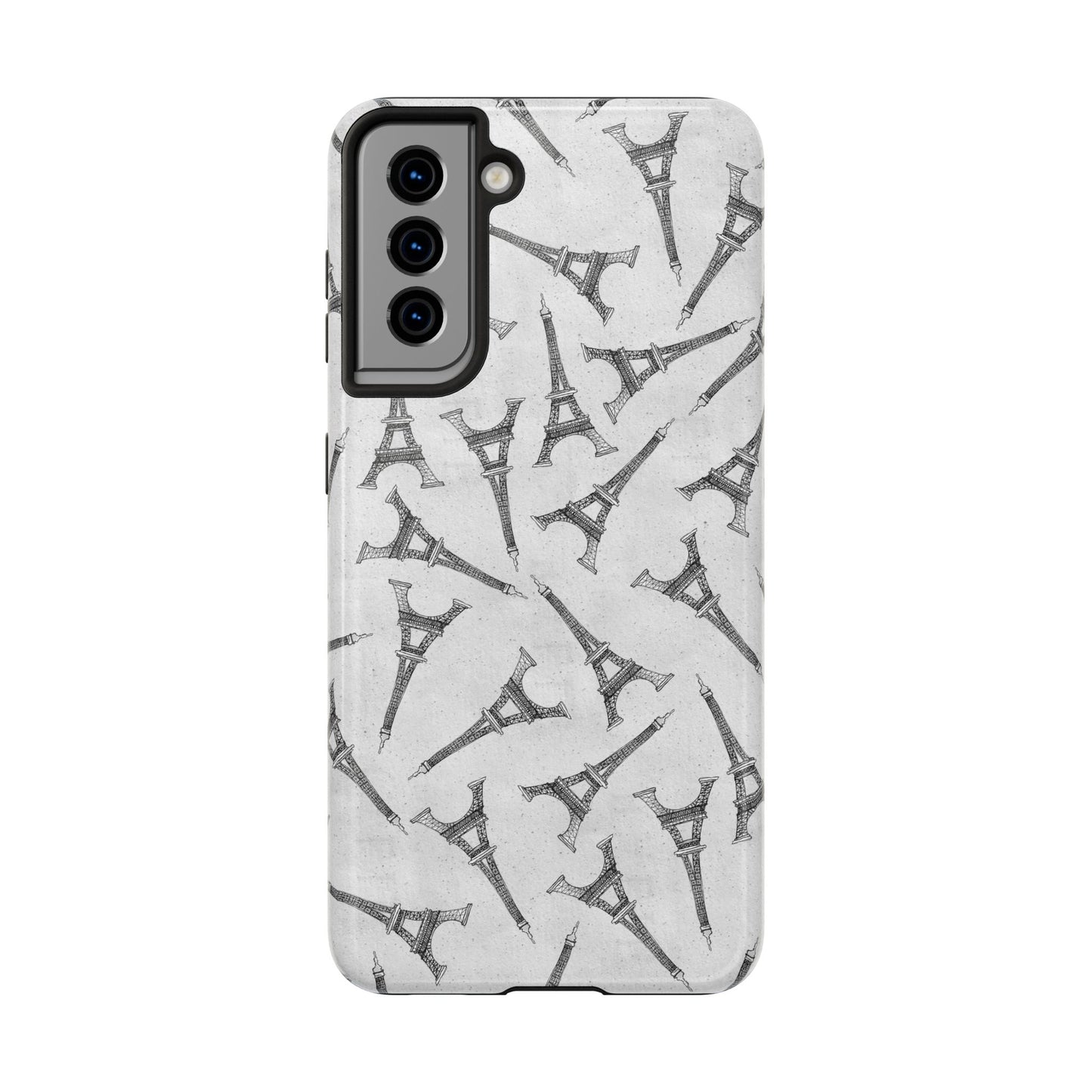 Eifelesque Silver Phone Case
