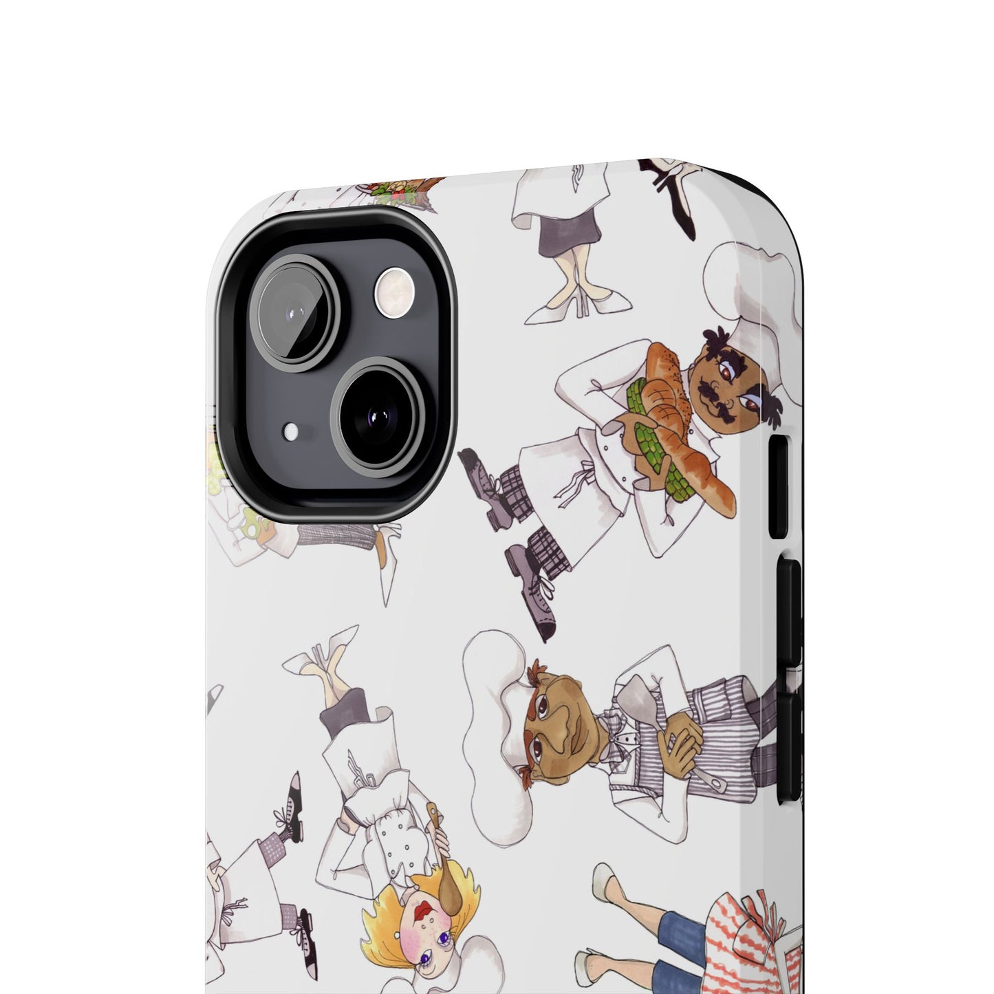 Tossed Chefs White Phone Case