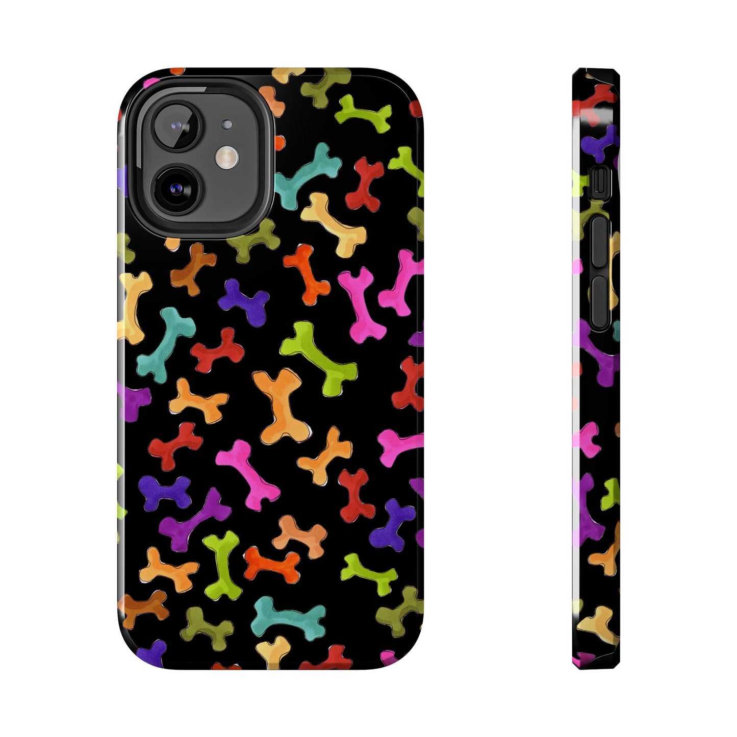Happy Bones Black Phone Case