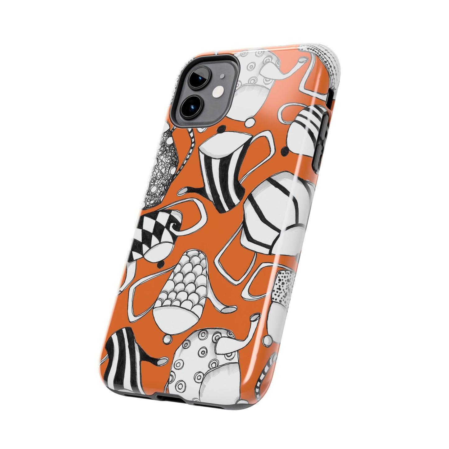 Coffee, Tea Anyone? Orange Phone Case