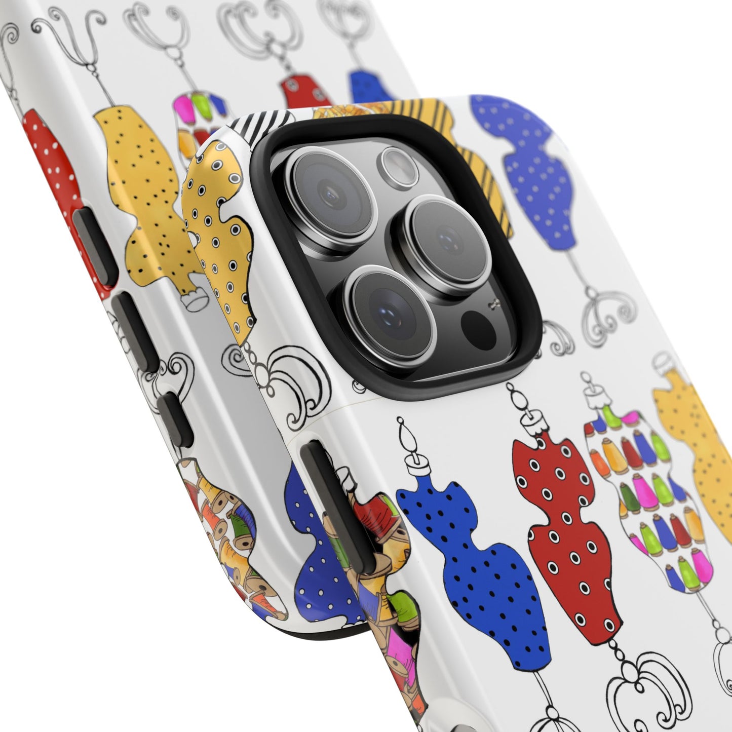 Go Figure White / Multi Phone Case