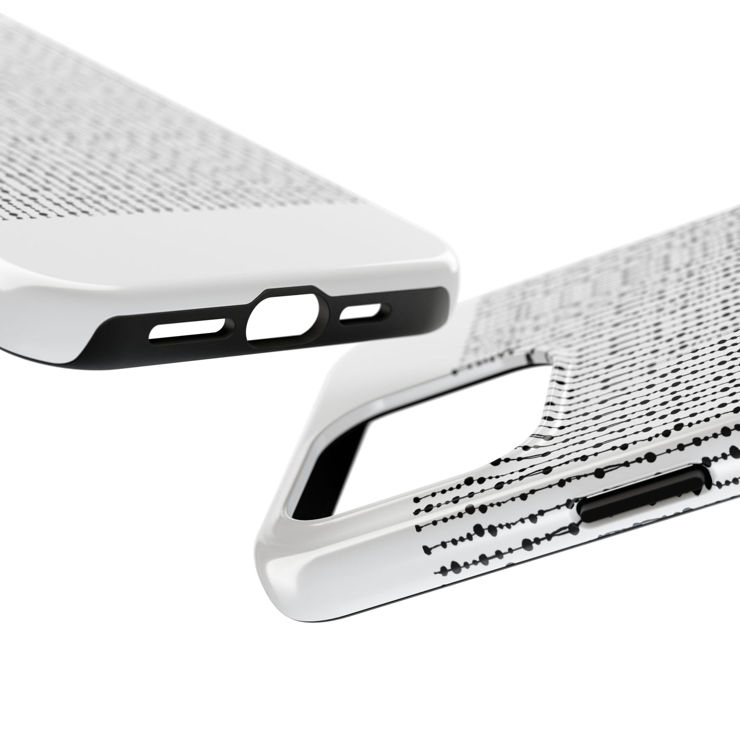 Beaded Curtain White / Black Phone Case