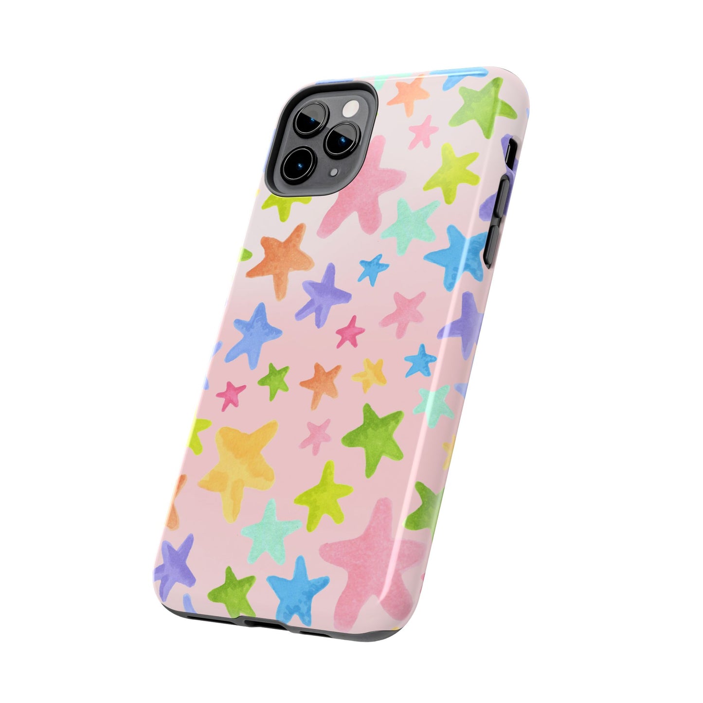 Happy Stars Pink Phone Case