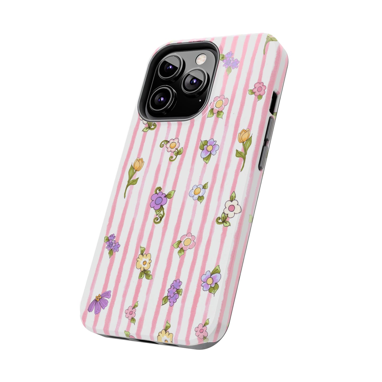 Pretty Posie Stripe Phone Case
