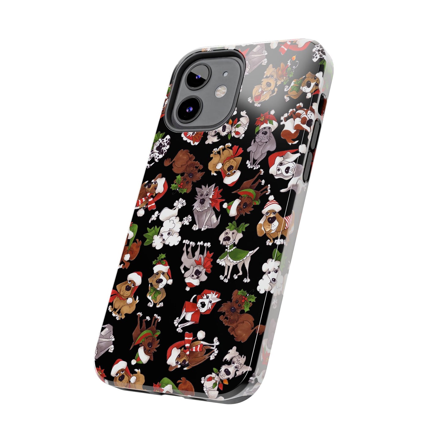 Doggie Toss Black Phone Case