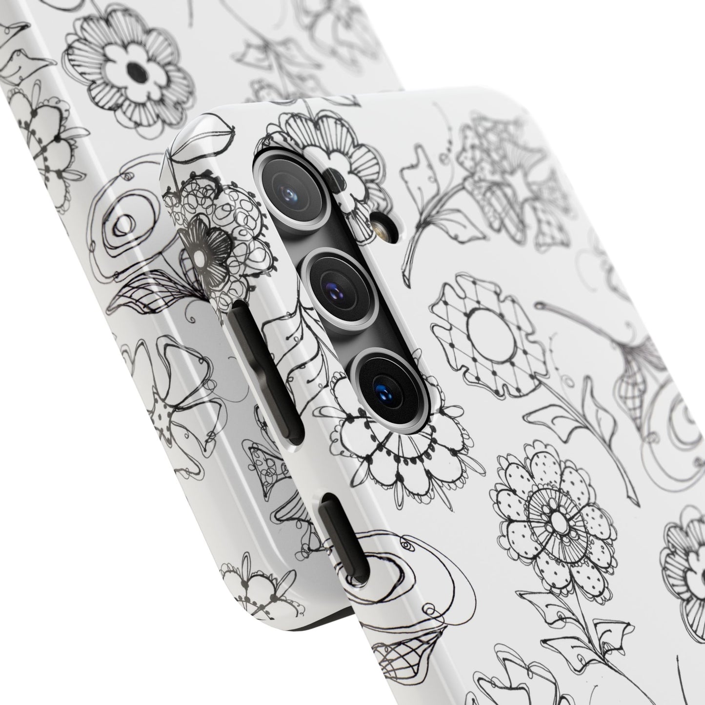 Paper Posies White Phone Case