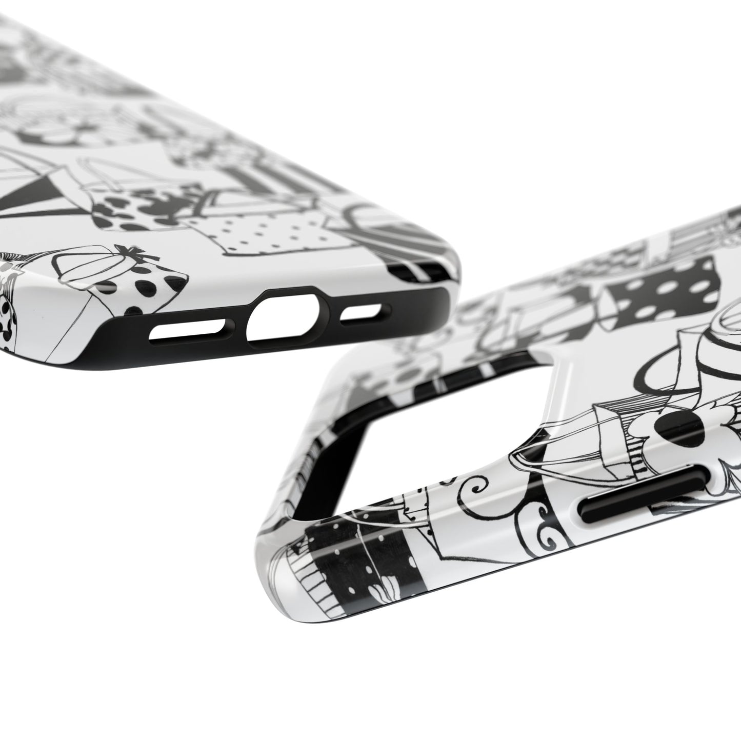 Totes White / Black Phone Case