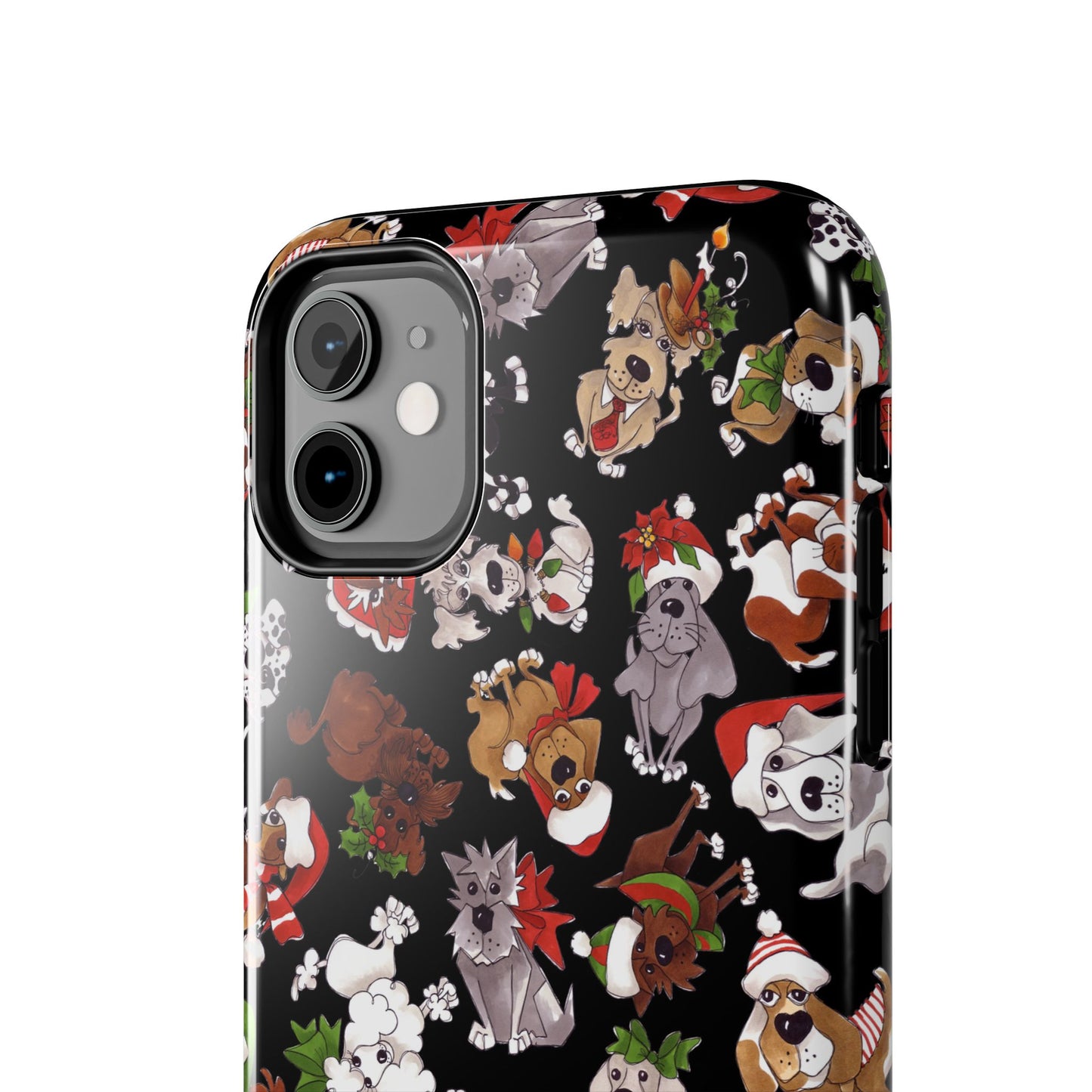 Doggie Toss Black Phone Case