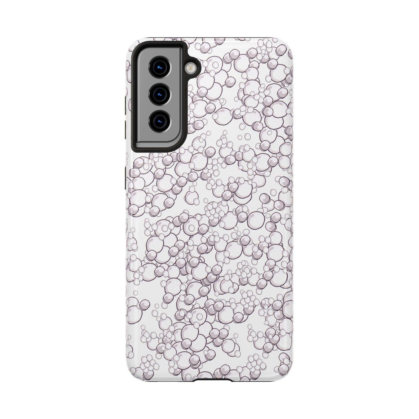 Bubble Dots White Phone Case