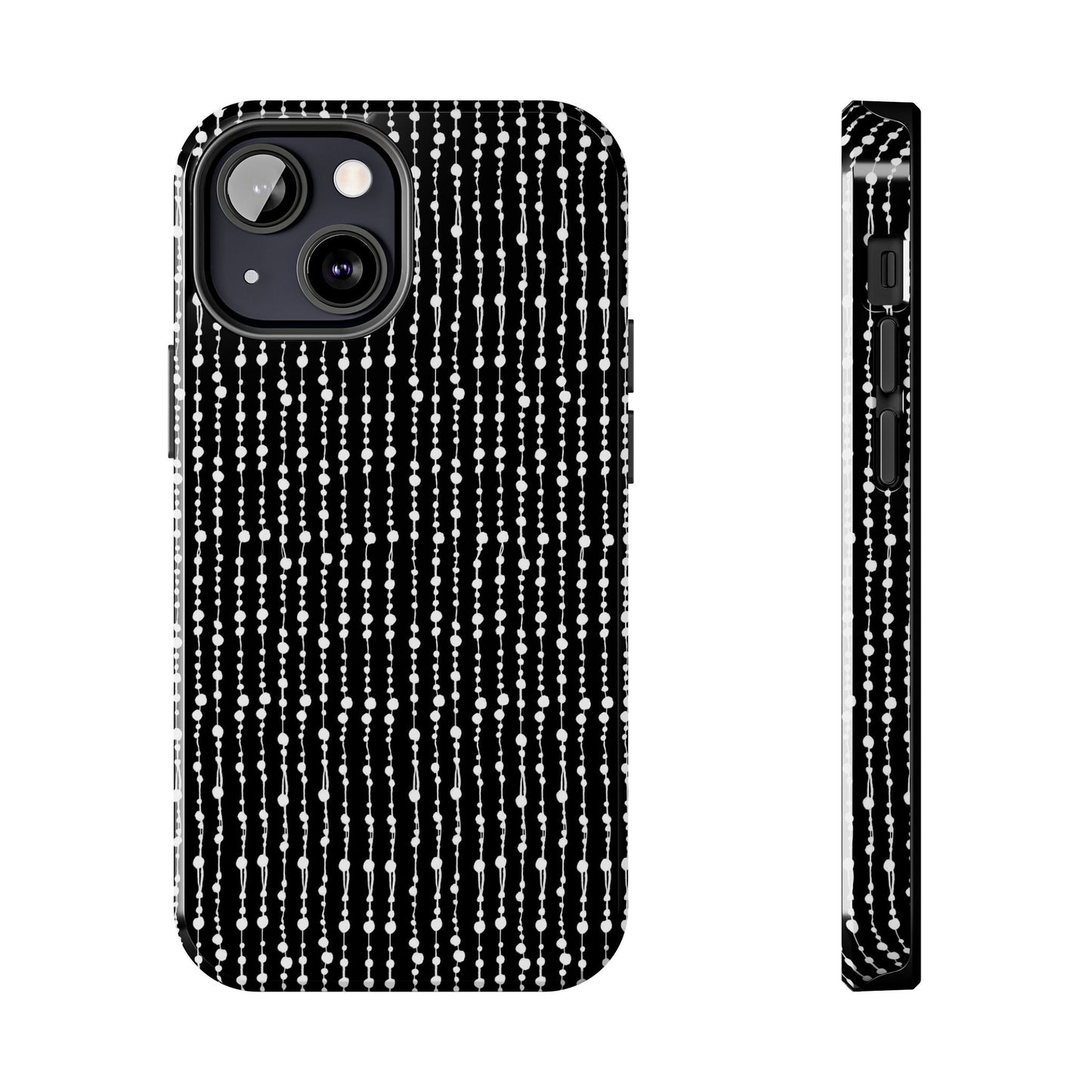 Beaded Curtain Black / White Phone Case